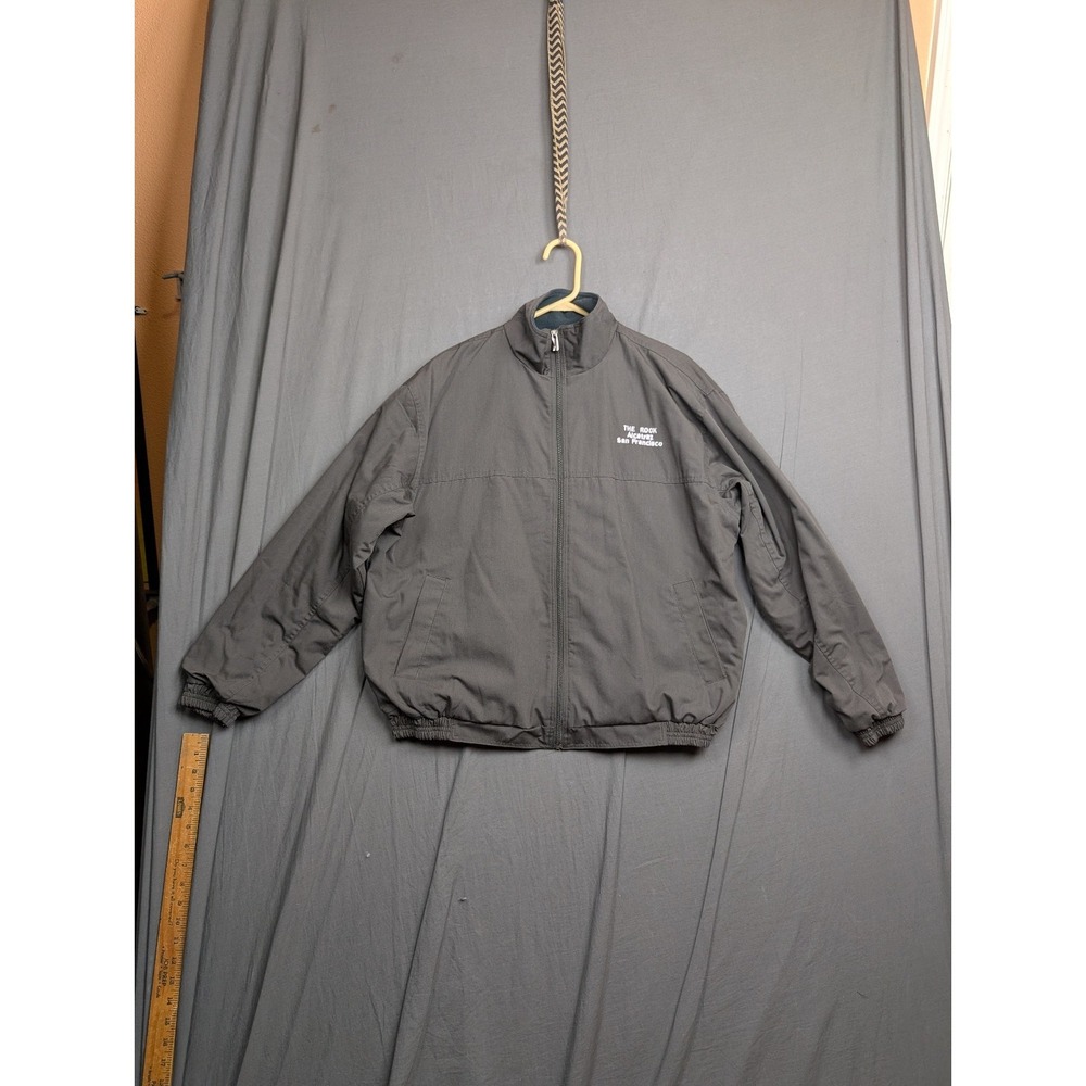 Alcatraz Men's Windbreaker.‎ Black Size Medium Full Zip